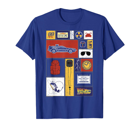 Back to The Future 35th Anniversary Icon Panels T-Shirt