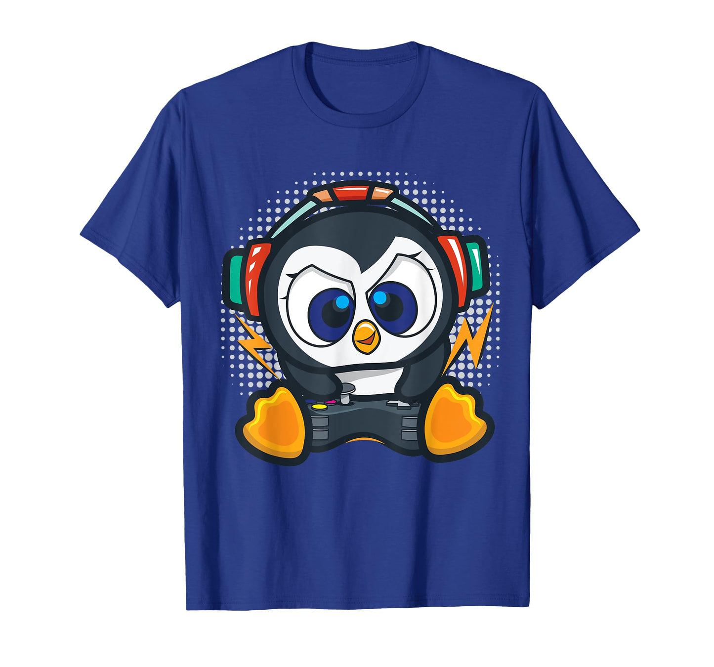 Penguin Gaming Shirt Boys Kids Gamer Gift Penguin Lover T-Shirt