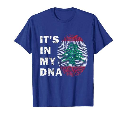 Lebanon in My DNA Proud Lebanon Flag Lebanese Men Women Kids T-Shirt