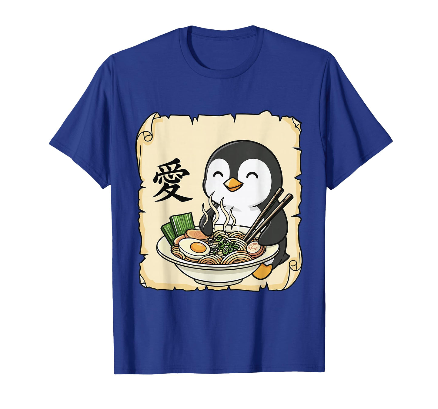Funny Penguin Ramen Kawaii Anime Japanese Graphic Women Men T-Shirt