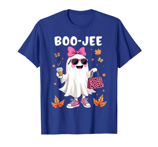 Funny Boo-Jee Ghost Halloween Boo Jee Ghost Coffee Cup Fall T-Shirt