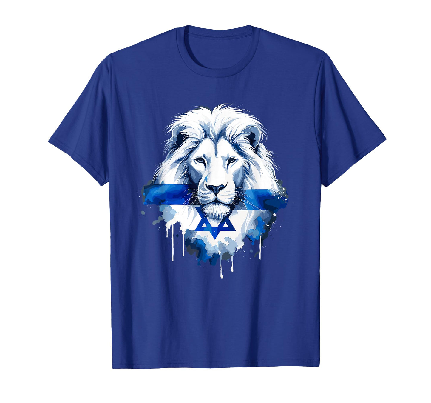 Jewish Israel Flag Lion David Star Yisrael Proud Israelites T-Shirt