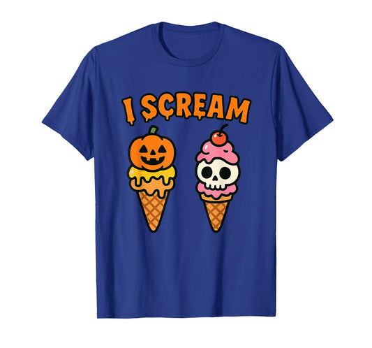 I Scream Ice Cream Ghost Halloween Costume T-Shirt