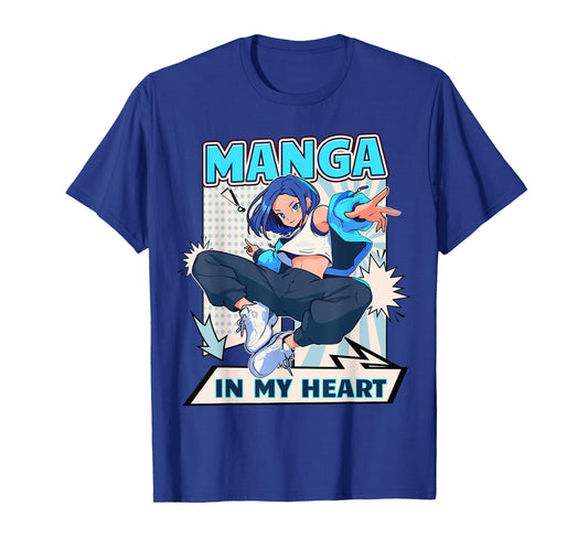 Manga in My Heart Anime Japanese Manga T-Shirt