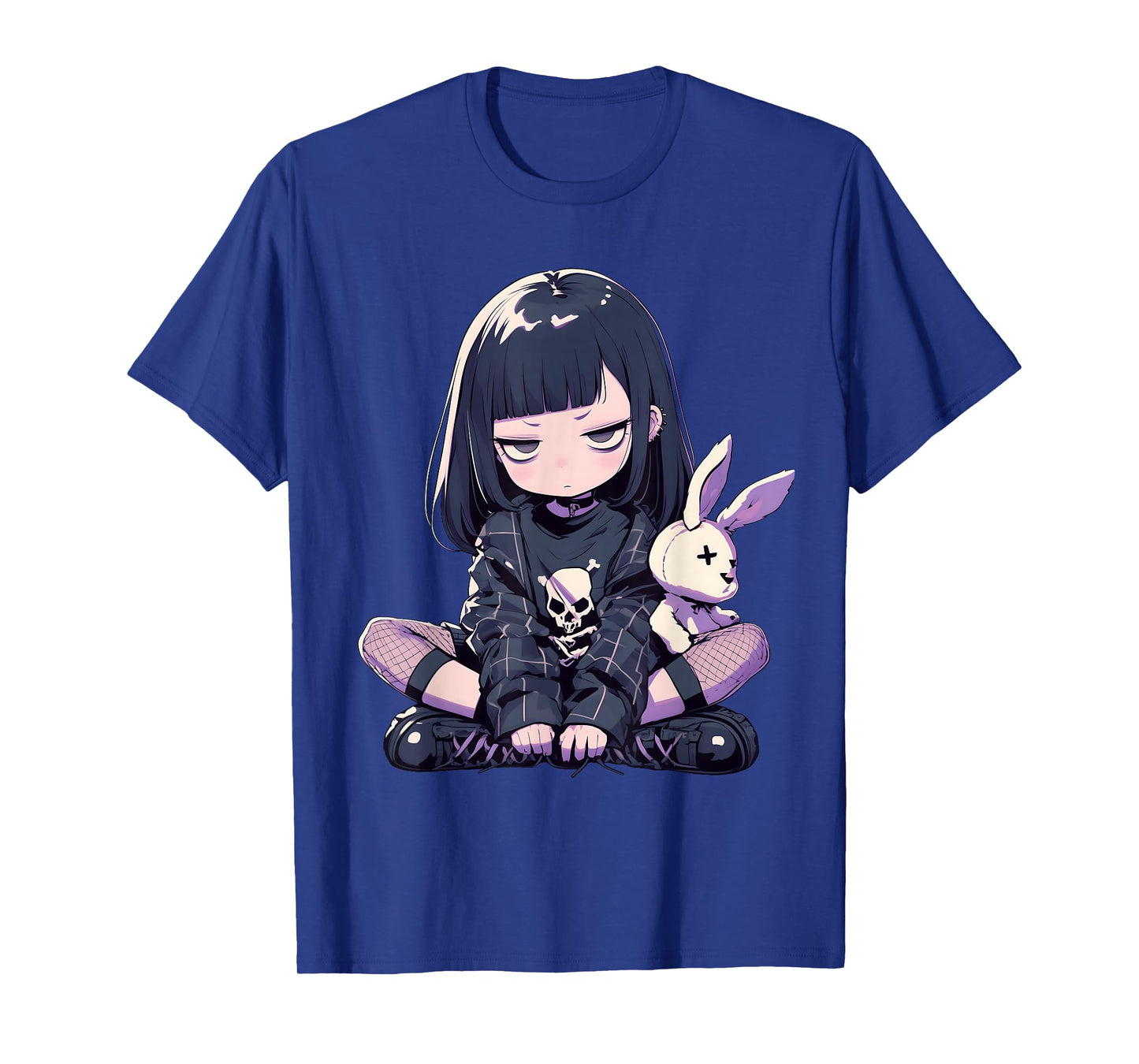 Grunge Goth Bunny Anime Girl Cute E-Girl Gothic Outfit T-Shirt