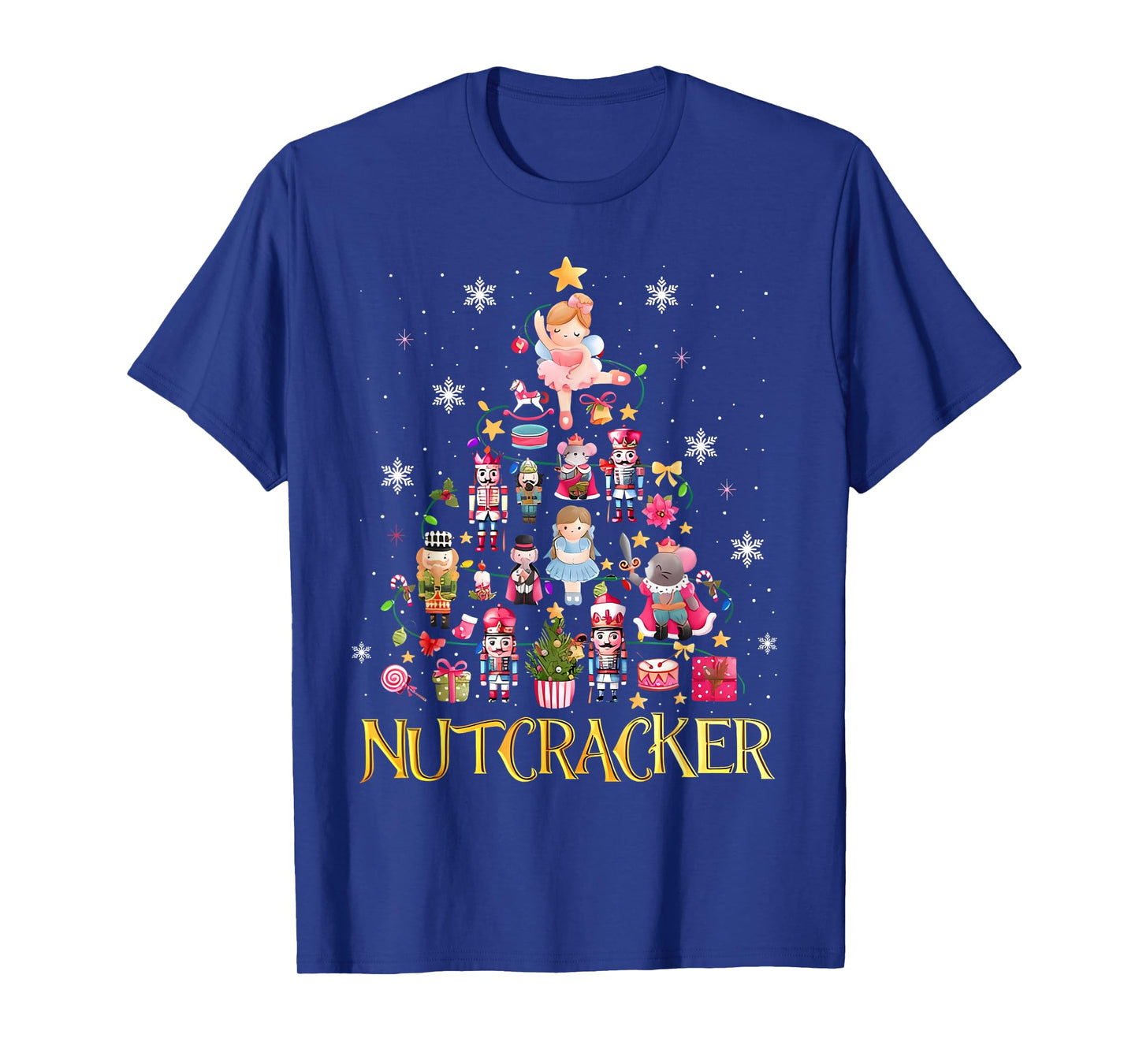 Nutcracker Christmas Tree Ballet Dance Women Kids Girl T-Shirt