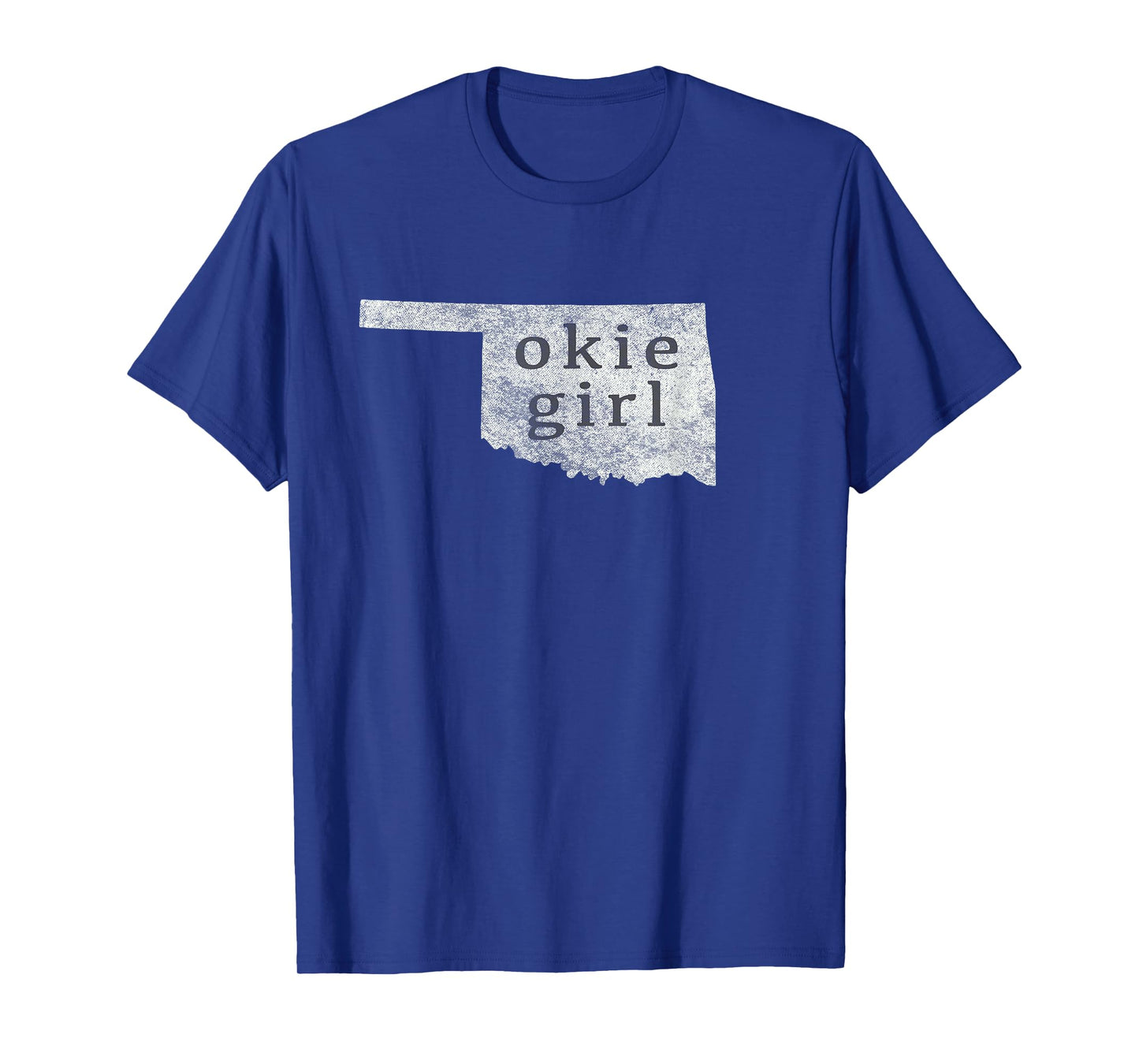 Okie Girl Tshirt for Women White Distressed Style T-Shirt