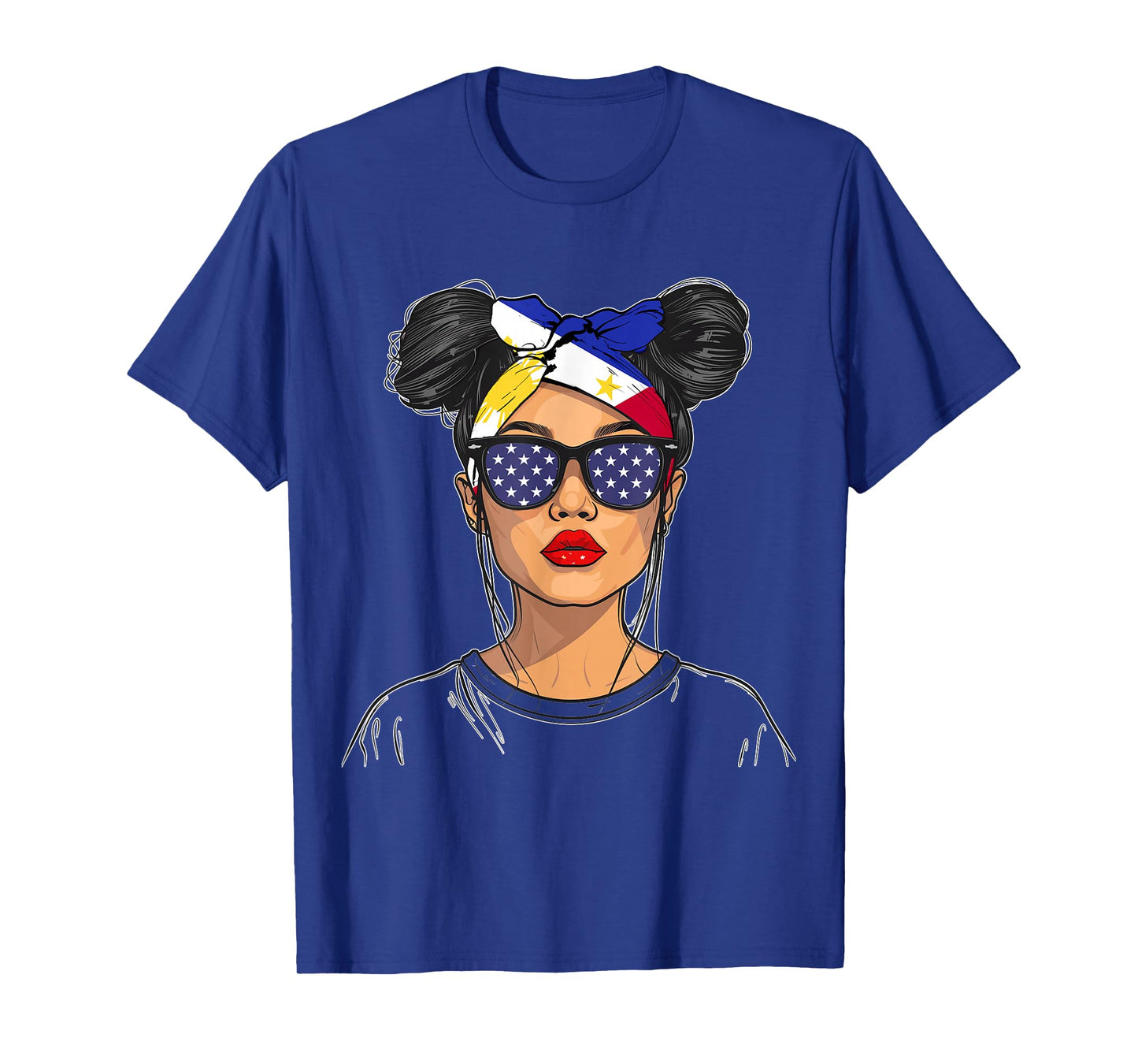 Philippines Flag Outfit for Woman American Souvenir Filipina T-Shirt