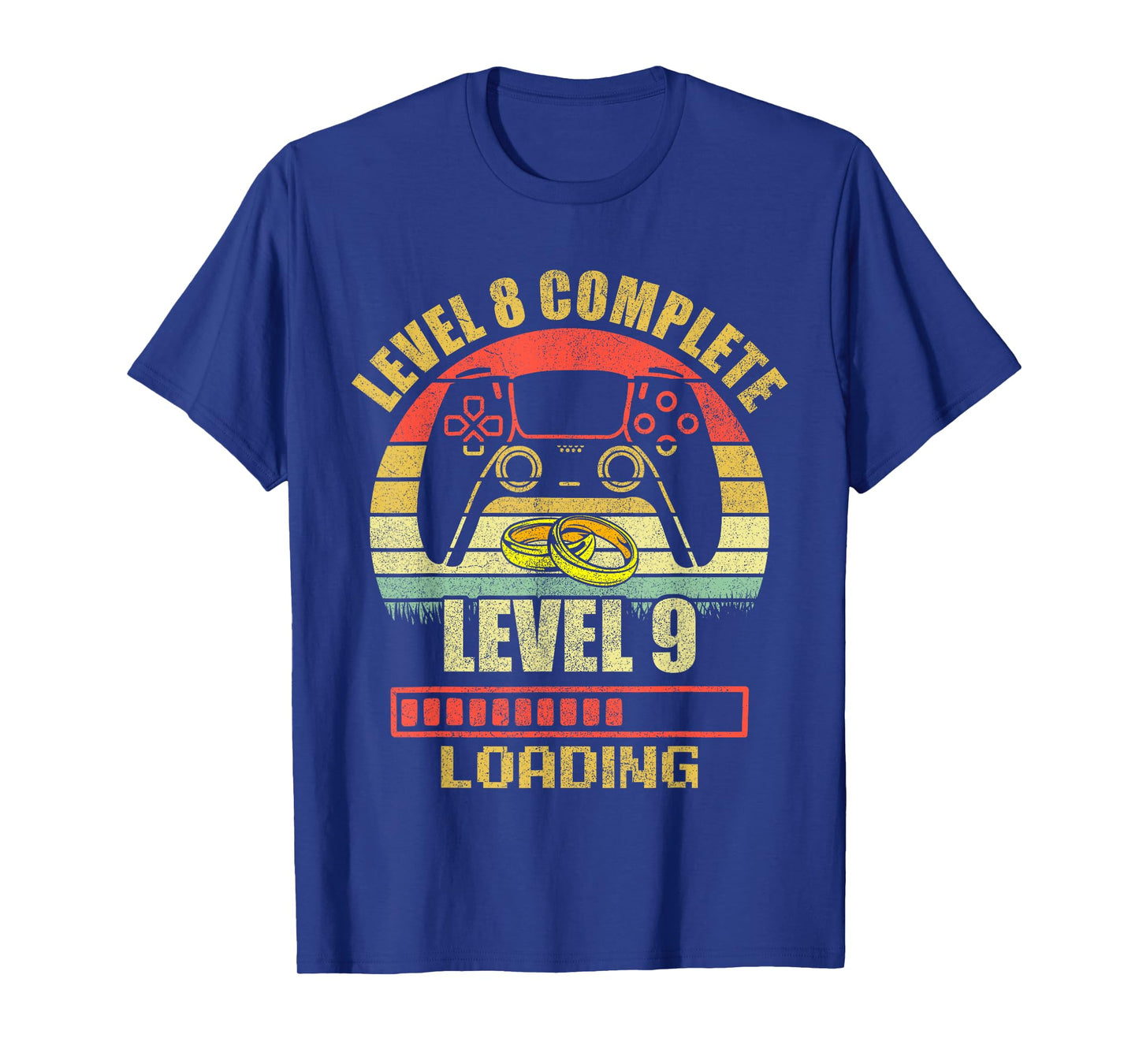 Couples Shirts For Him Level 8 Complete Wedding Anniversary T-Shirt