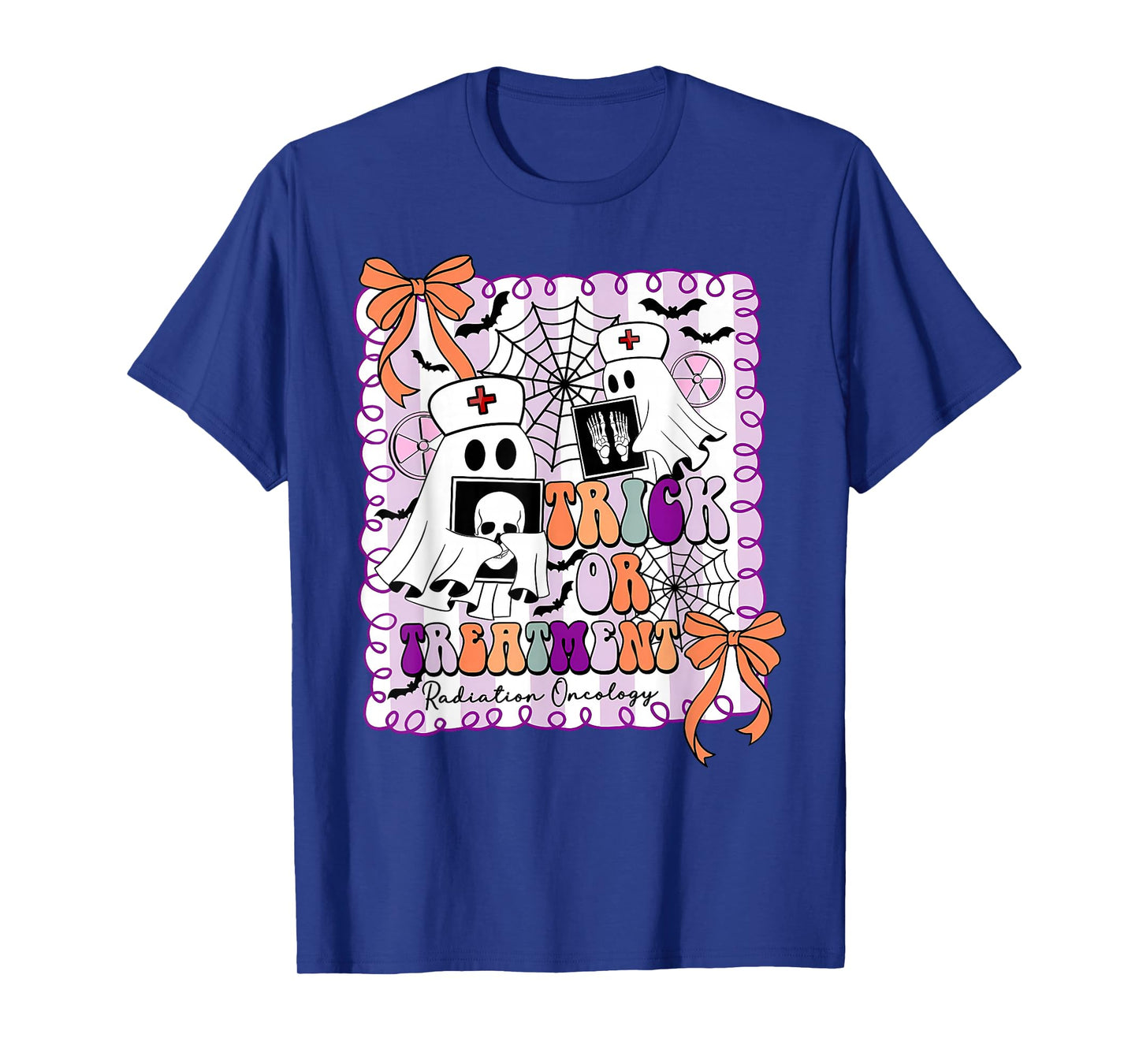 Trick Or Treatment Radiation Oncology Ghost Xray Halloween T-Shirt