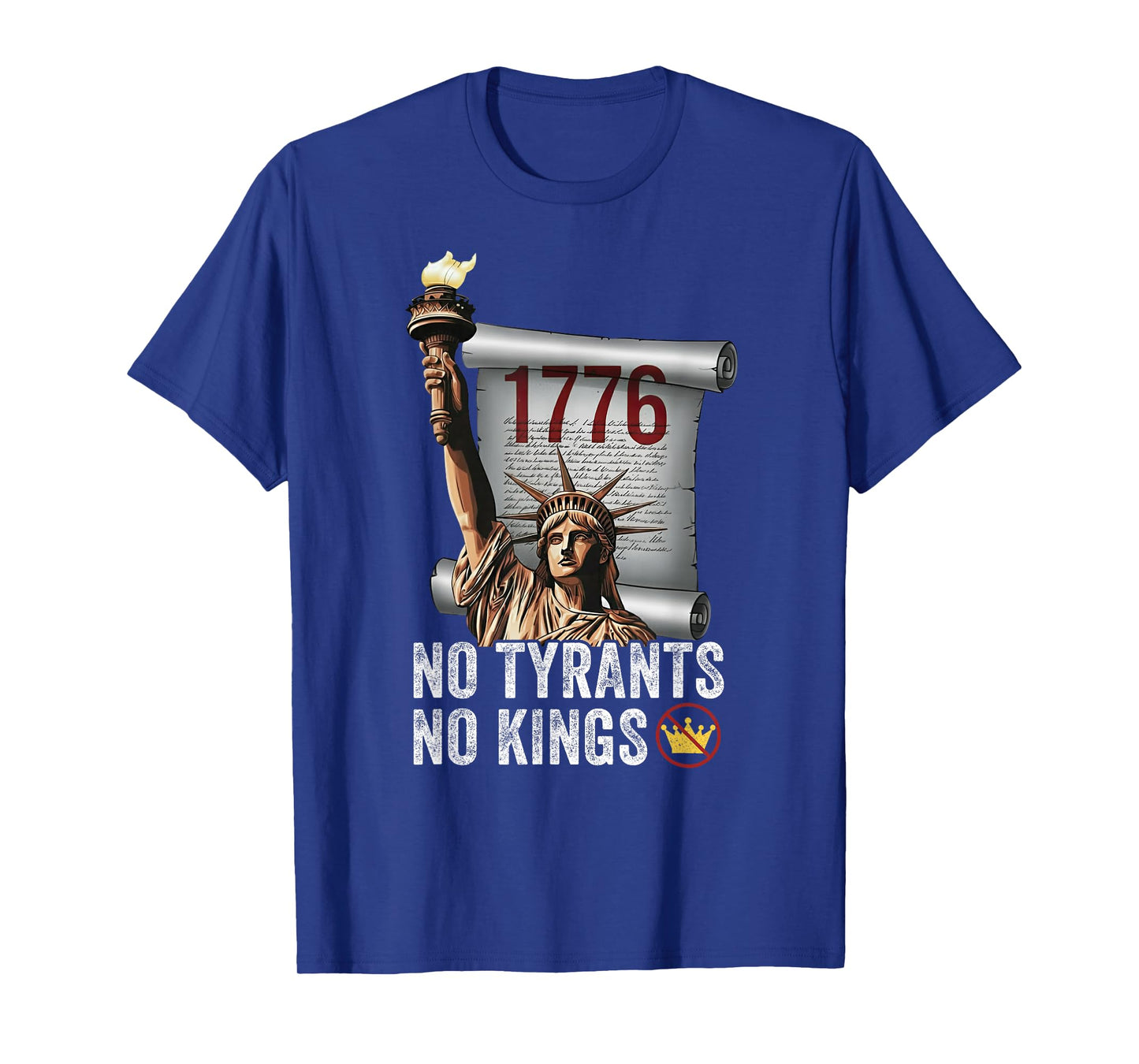 No Tyrants No Kings Liberty 1776 Patriotic T-Shirt