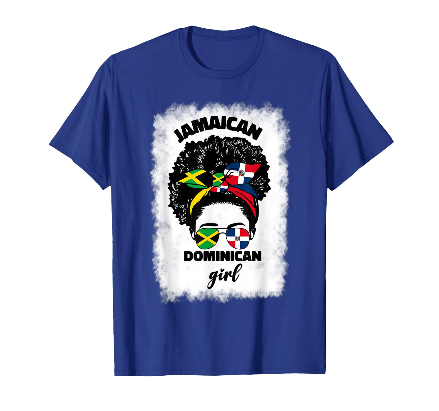 Half Jamaican And Dominican Republic Jamaica Flag Dominicana T-Shirt