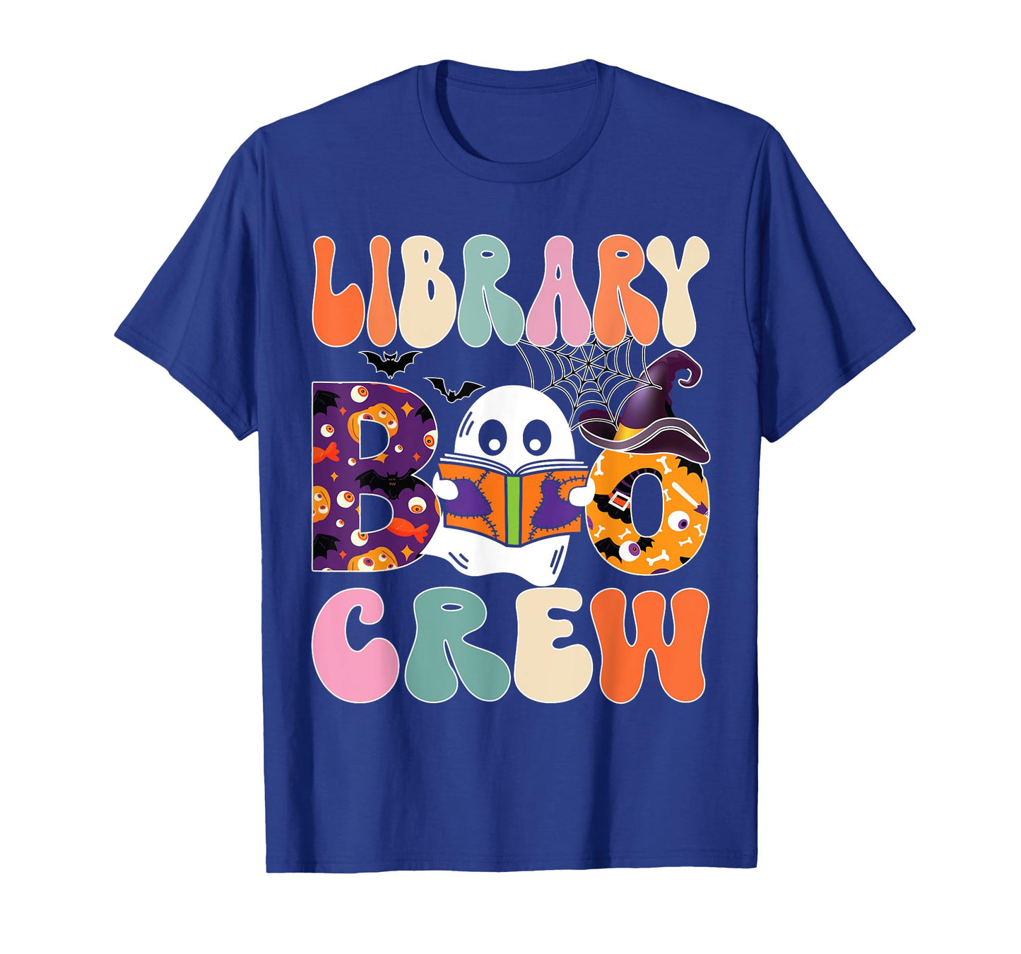Library Boo Crew Halloween Library Book Lovers T-Shirt