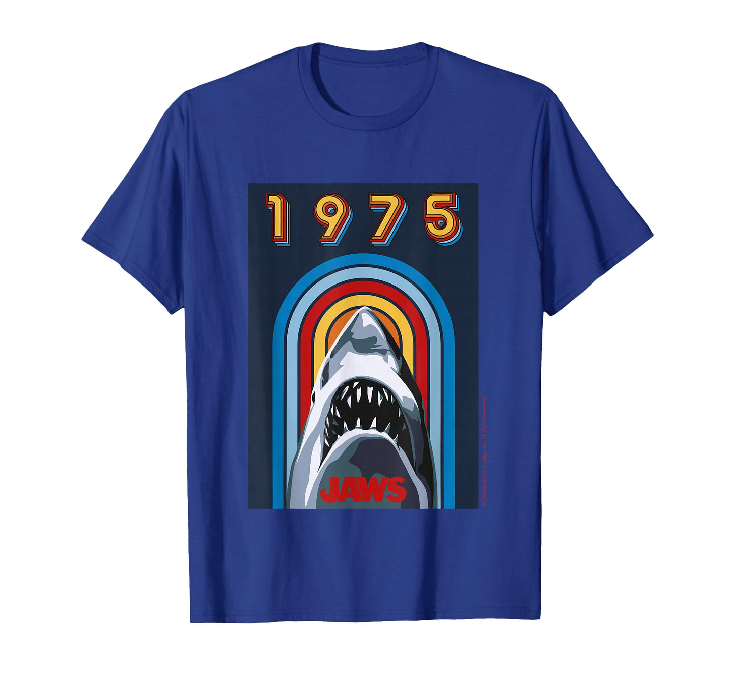 Jaws 2025 1975 Retro Shark Design T-Shirt