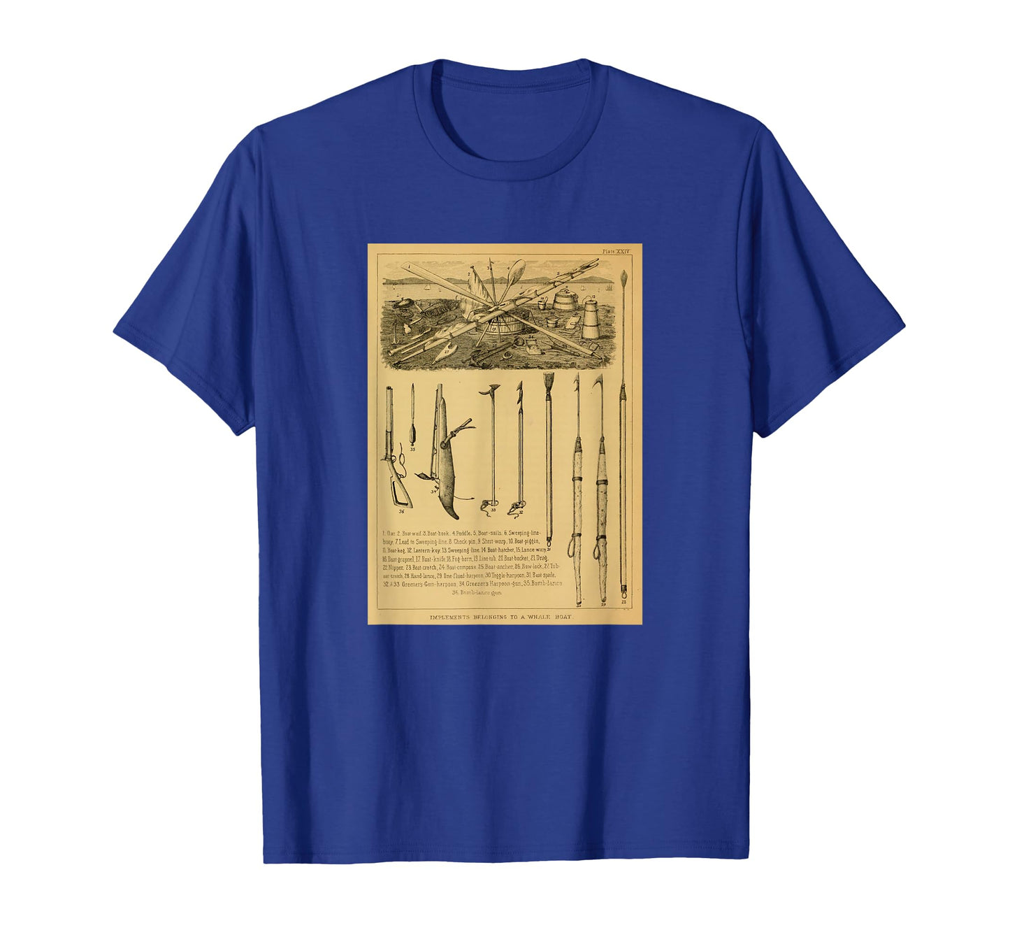 Whaling Harpoons Diagram T-Shirt