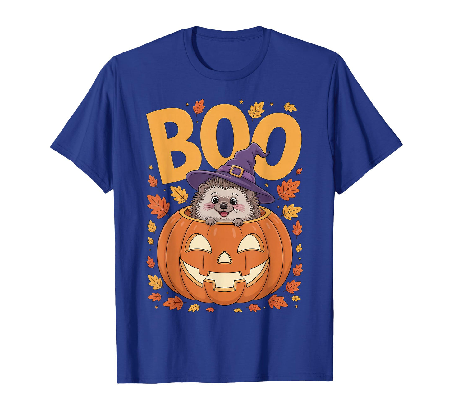 Hedgehog Costume on Pumpkin Halloween Hedgehog T-Shirt