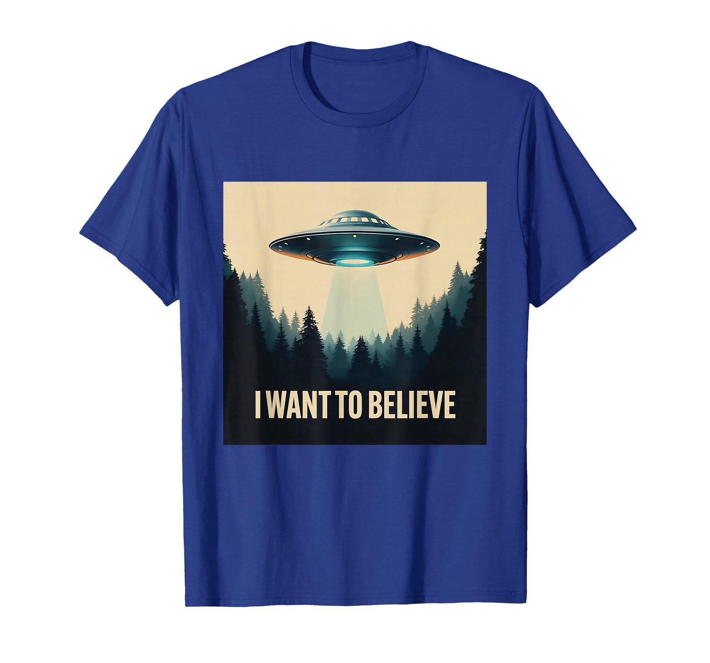 I Want To Believe Vintage UFO Alien Craft Dream Encounter T-Shirt