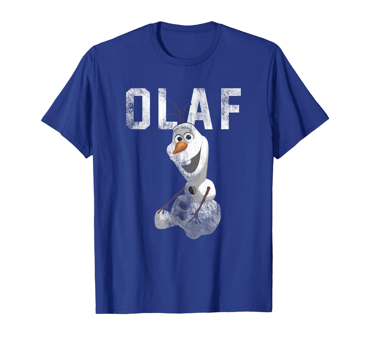 Disney Frozen Cute Olaf Distressed Big Chest Portrait T-Shirt