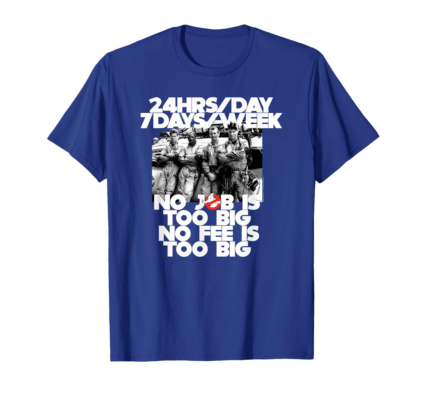 Ghostbusters No Job, No Fee is Too Big Funny Retro Movie T-Shirt