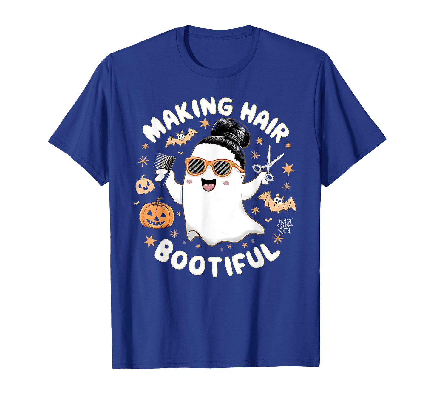 Making Hair Bootiful Halloween Ghost Barber T-Shirt