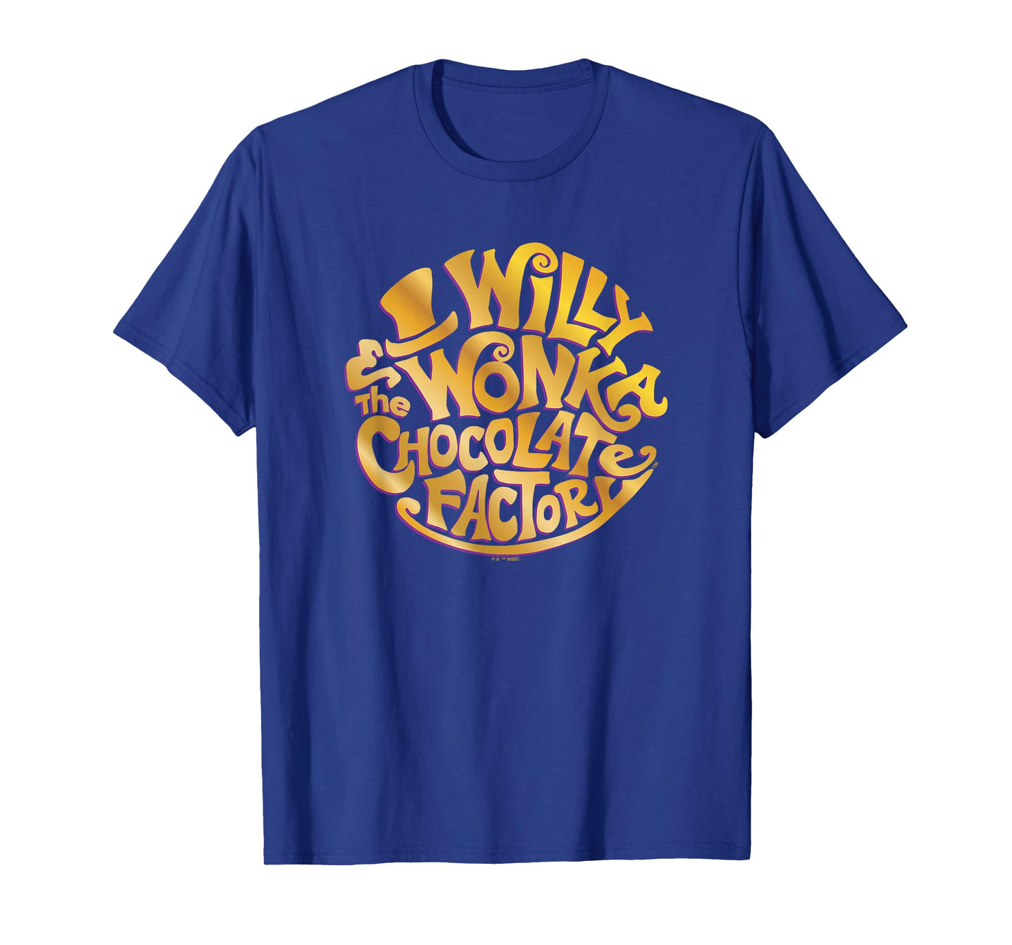 Willy Wonka and The Chocolate Factory Gold Circle Logo T-Shirt