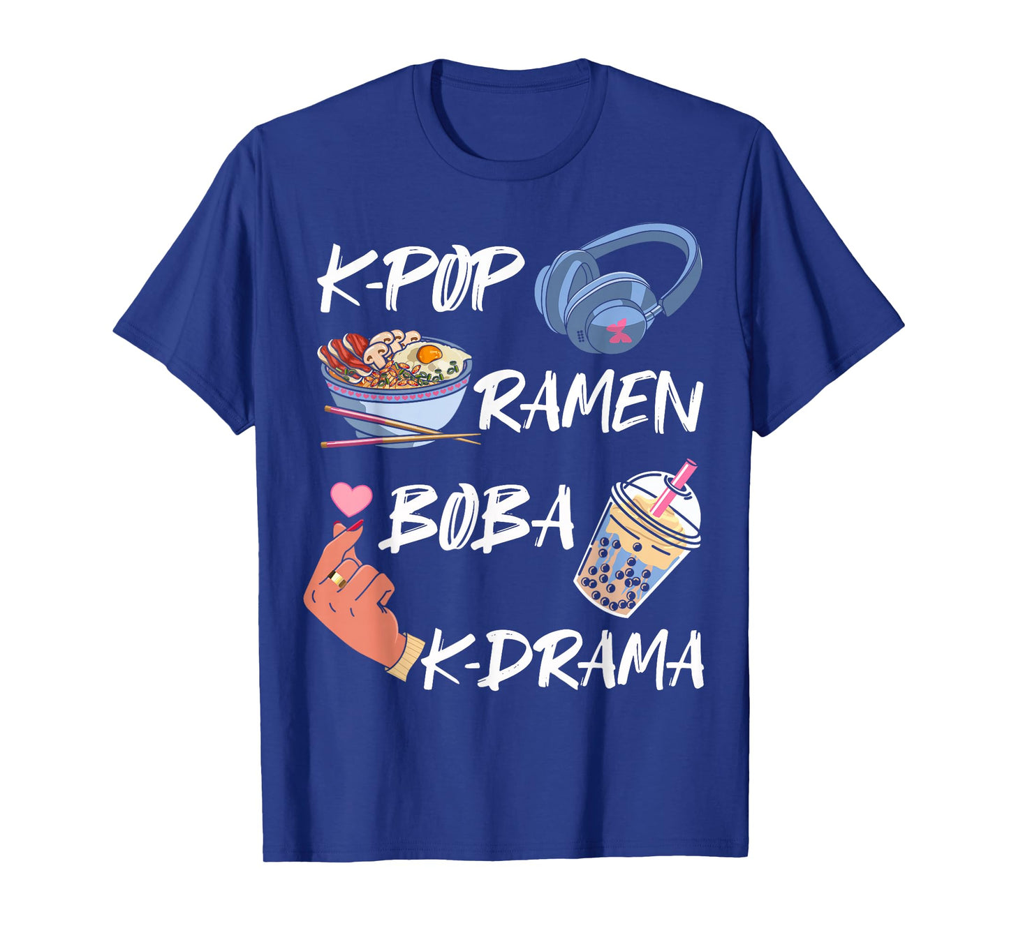 K-pop Ramen Boba K-drama South Korean Food Movie Music Lover T-Shirt