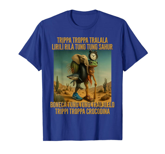 Kids Trending Meme Brainrot Italian Trippa Troppa Tralala T-Shirt