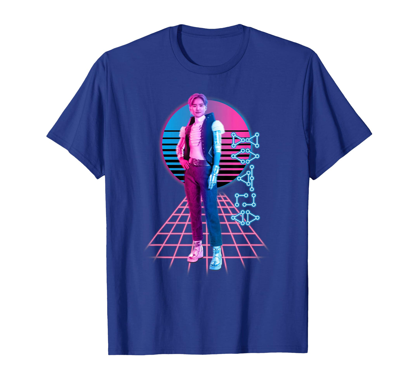 Disney Zombies 3 A-Spen Neon Standing Pose T-Shirt