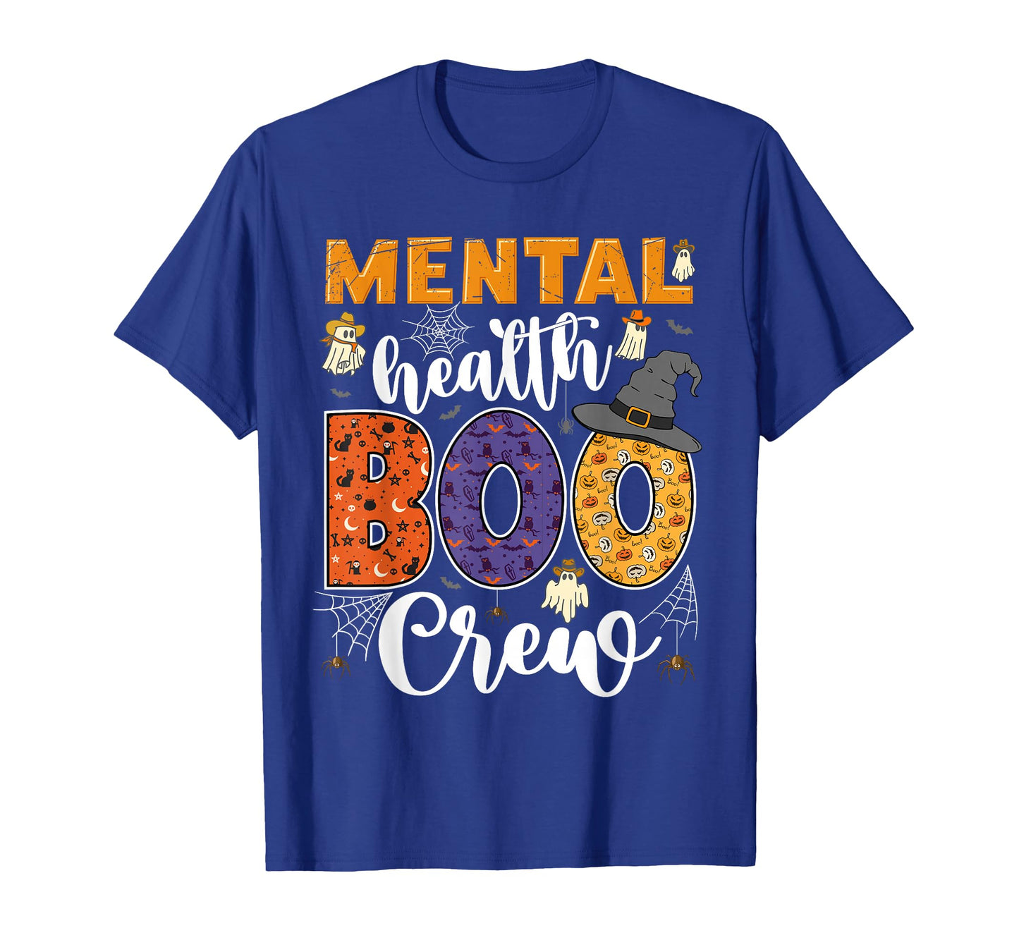 Mental Health Boo Crew Cute Halloween Matching Counselor T-Shirt