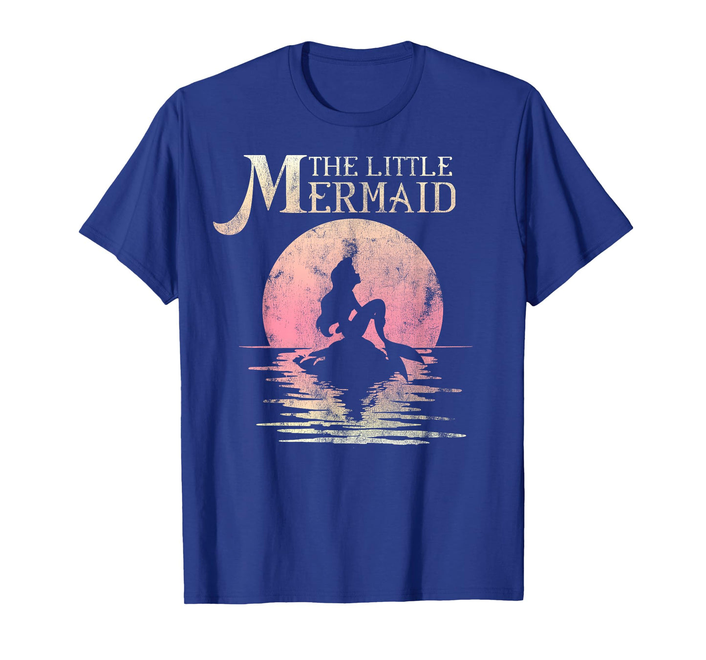 Disney The Little Mermaid Ariel Rock Moon Silhouette T-Shirt T-Shirt