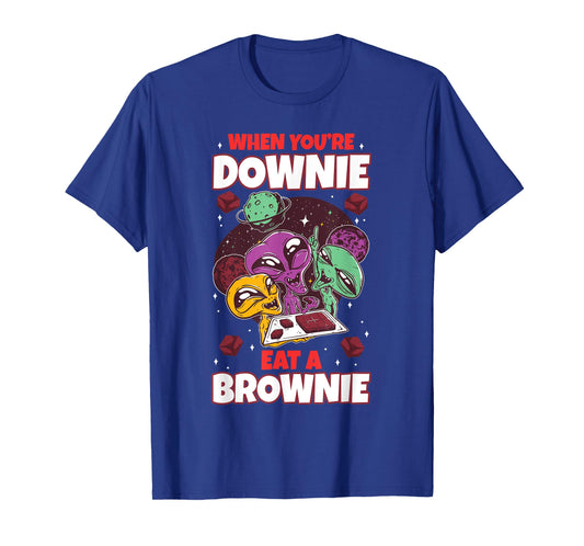 Eat chocolate brownie alien extraterrestrial space sweets T-Shirt