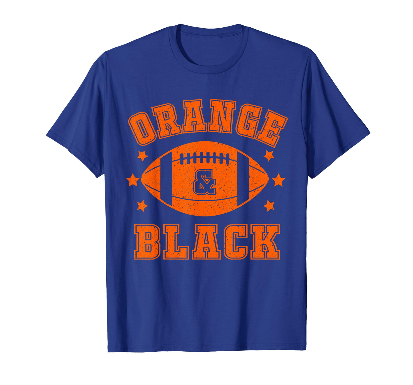 On Gameday Football We Wear Orange and Black School Spirit T-Shirt