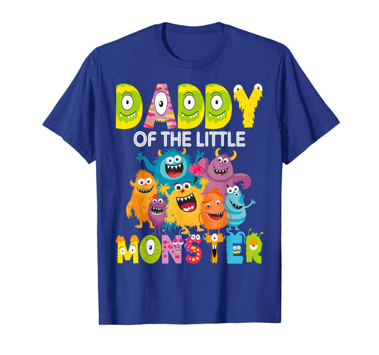 Daddy of The Little Monster 1St Birthday Boy Party T-Shirt