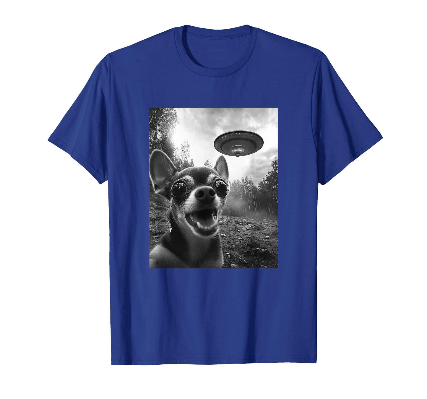 Alien UFO Funny Meme Chihuahua T-Shirt