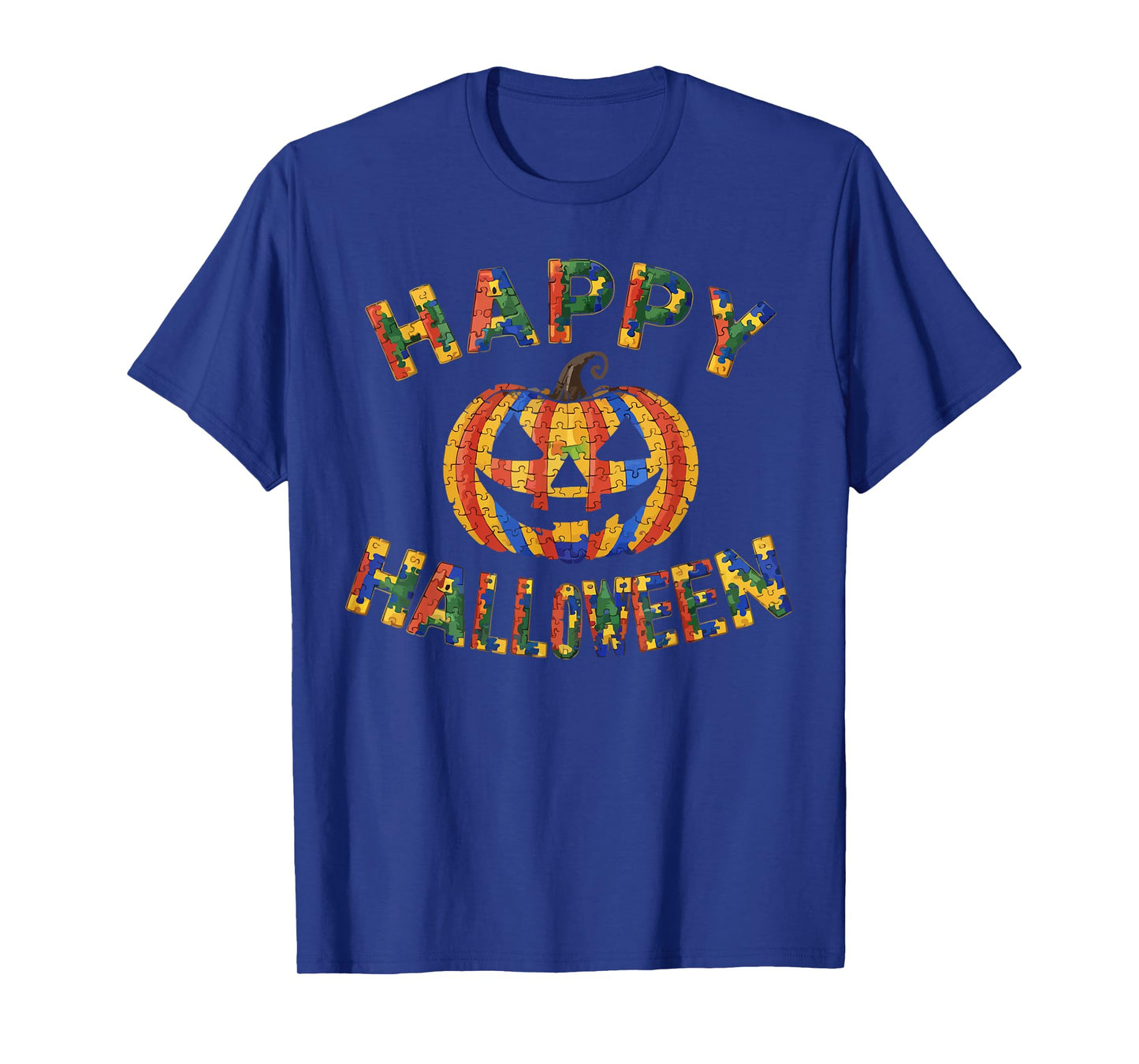 Support Autism Halloween Spooky Autistic Trick Or Treat T-Shirt