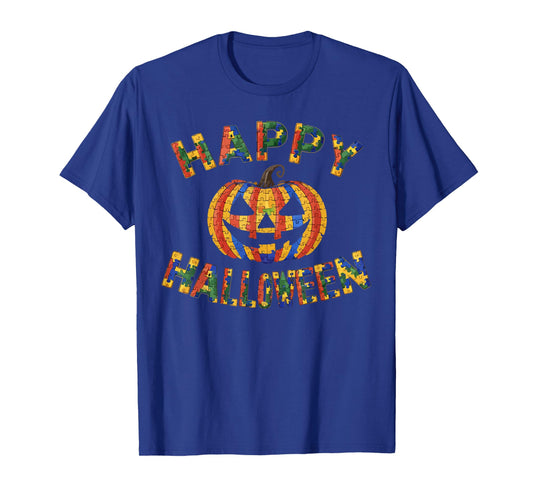 Support Autism Halloween Spooky Autistic Trick Or Treat T-Shirt