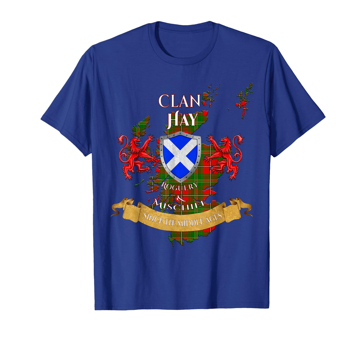 Hay Scottish Family Clan Middle Ages Mischief T-Shirt