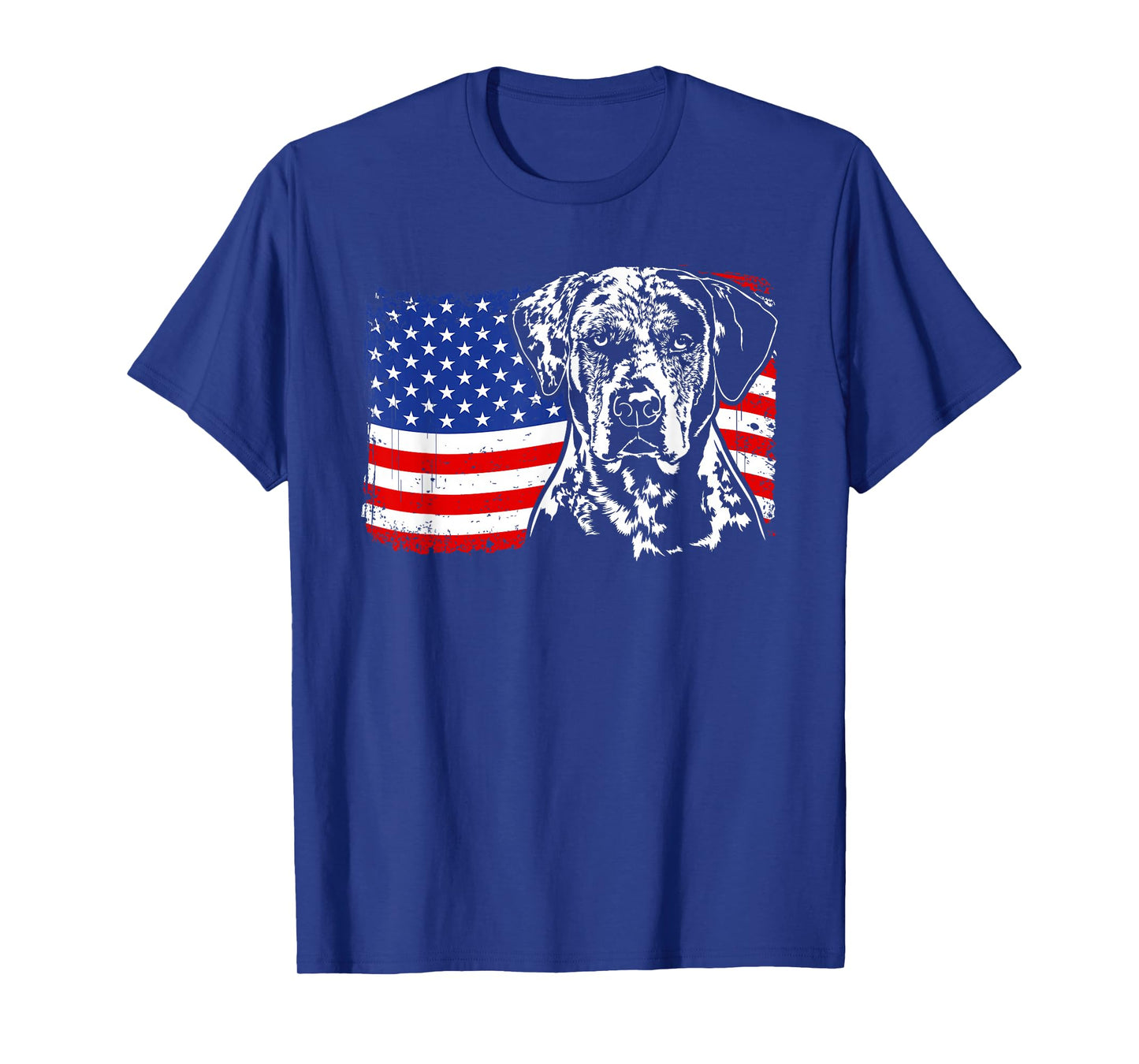 Proud Catahoula Leopard Dog American Flag patriotic dog gift T-Shirt