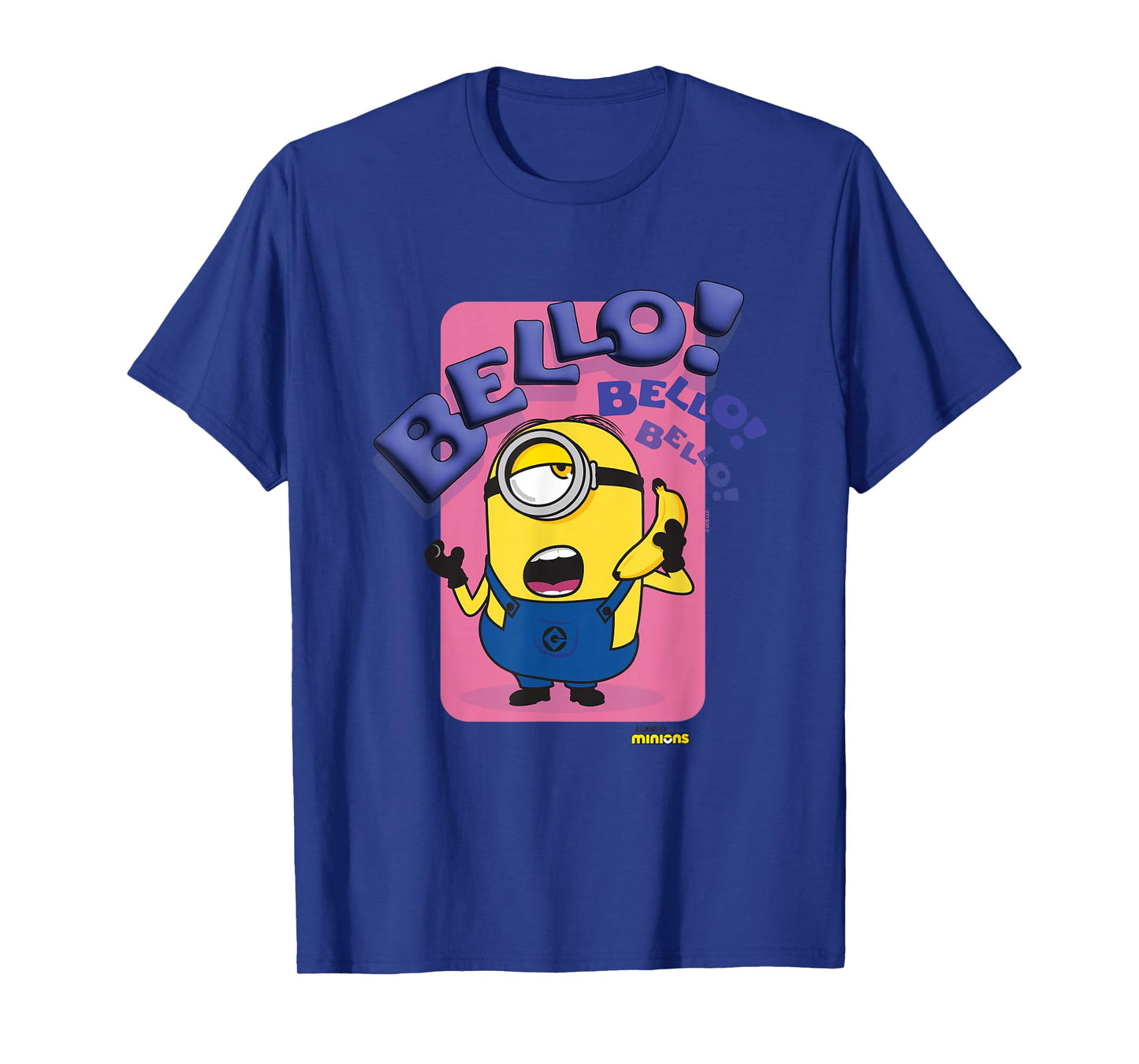 Minions Bello! Bello! Bello! Stuart Talking On Banana Phone T-Shirt