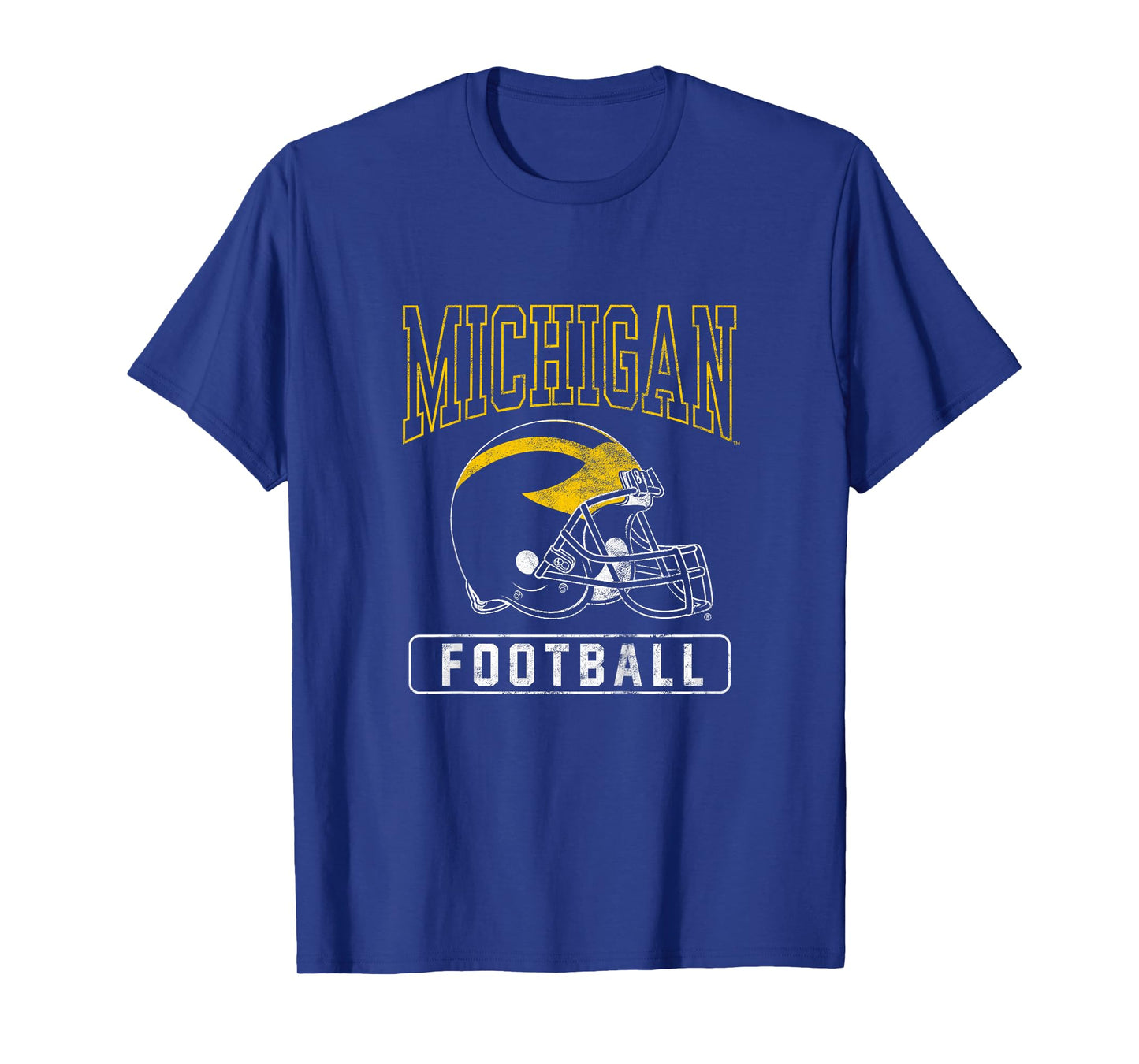 Kids University of Michigan Wolverines U of M Football Helmet T-Shirt