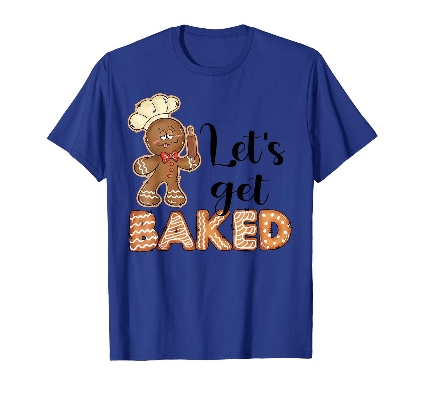 Funny Christmas Gingerbread Chef Baking Team Xmas Unisex-Adults Grey T-Shirt
