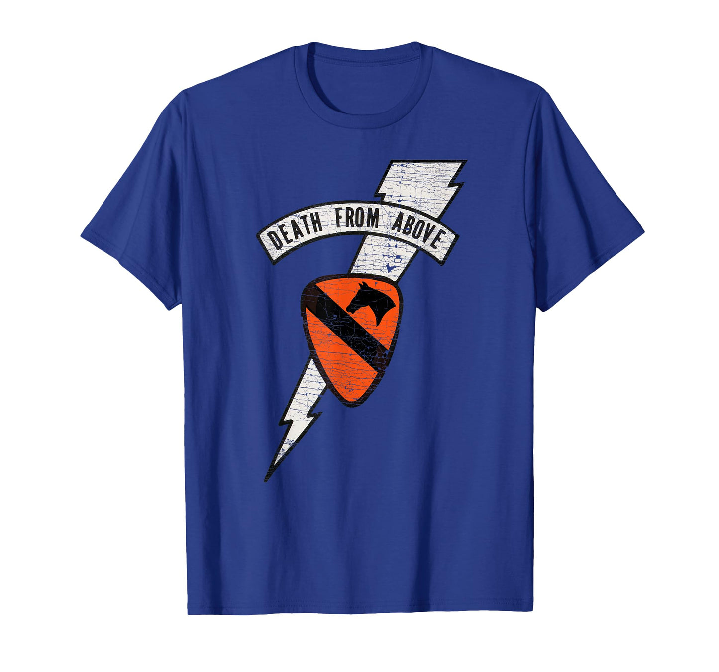 "Death From Above" Air Cavalry Lightning Logo (Distressed) T-Shirt
