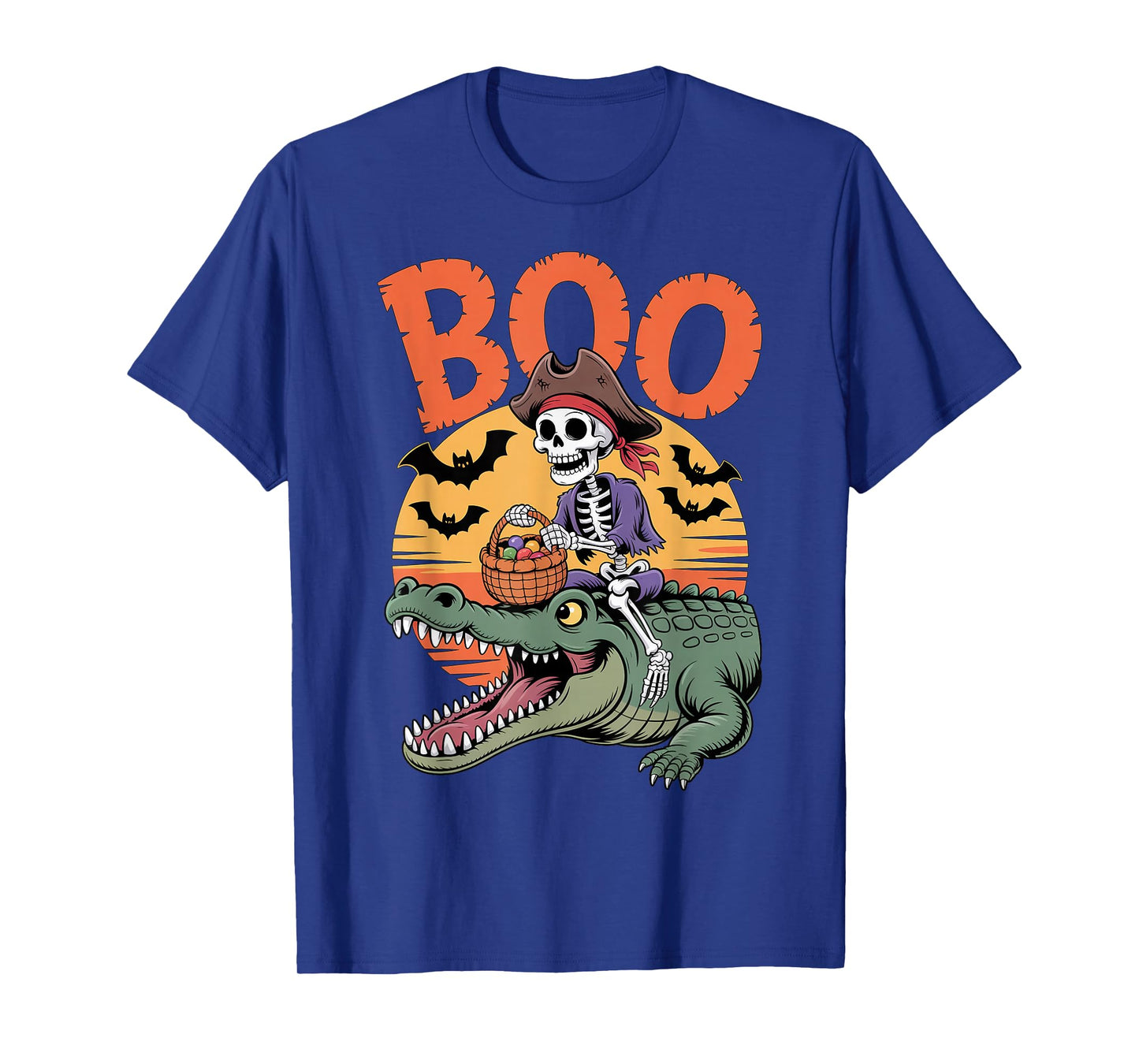 Spooky Crocodile Costume on Boo Crocodile Halloween T-Shirt