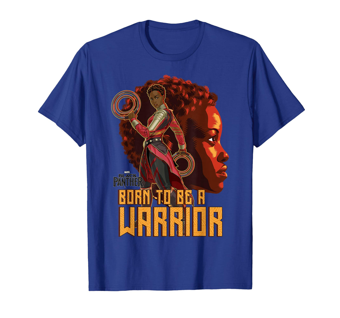 Marvel Black Panther Movie Nakia Profile Graphic T-Shirt T-Shirt