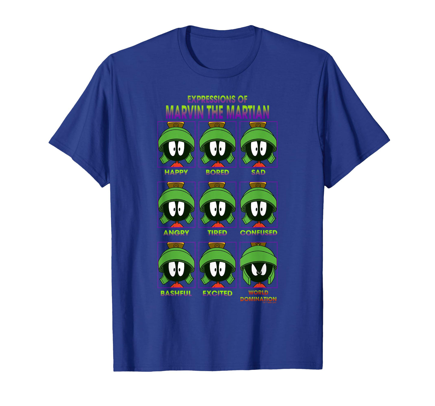Looney Tunes Expressions of Marvin The Martian Poster T-Shirt Small