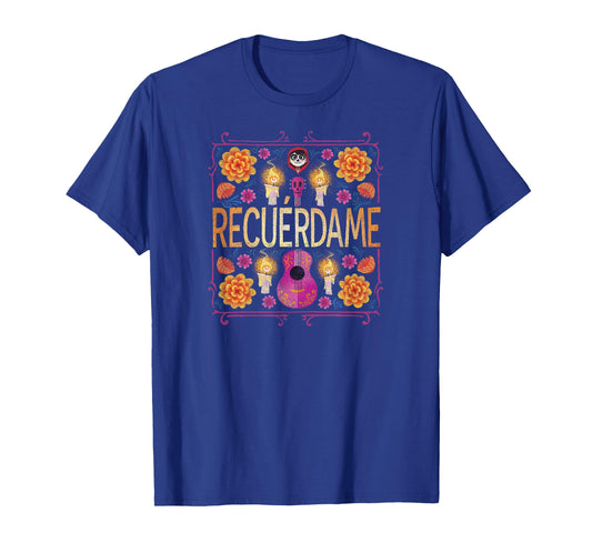 Disney Pixar Coco Recuerdame Needle Point T-Shirt