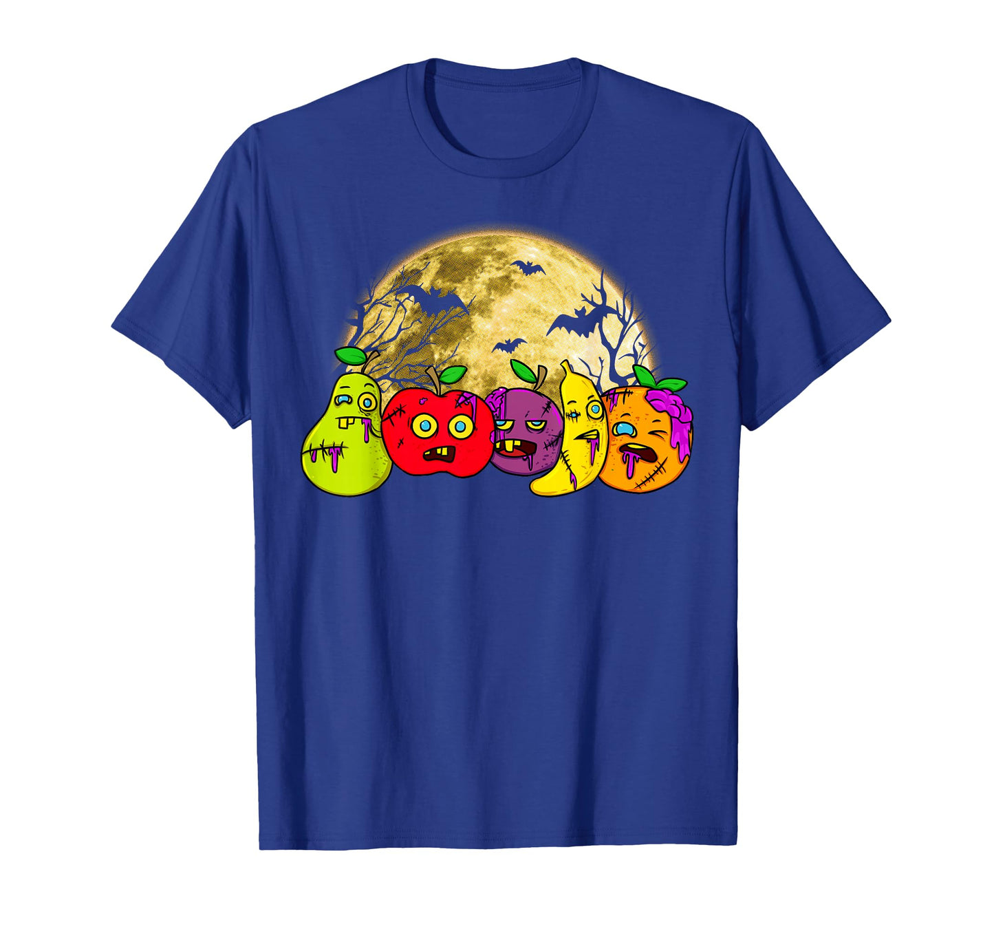 Halloween Scary Vegan Vegetarian Zombie Fruits Vegetable T-Shirt