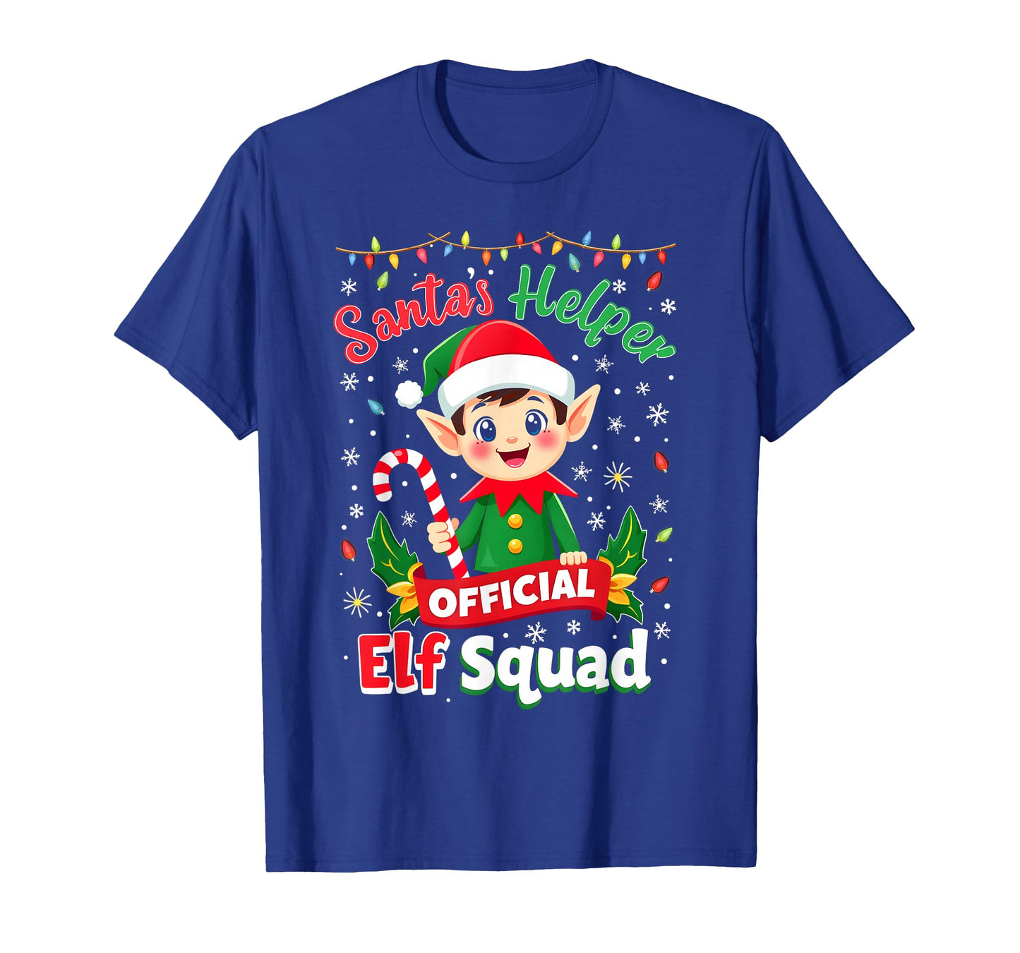Elf Squad Santa's Holiday Helper Cute Elves Family Group T-Shirt