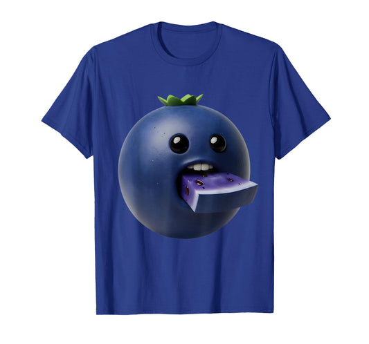 Niche Fruits Funny Blueberry Meme Brainrot Surreal T-Shirt