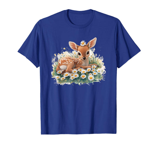 Deer Fawn in Daisies Costume for Boys and Girls T-Shirt